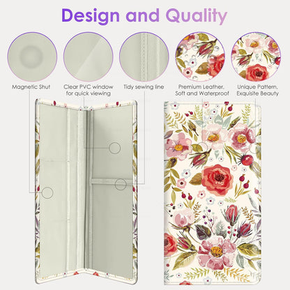 Car Registration and Insurance Holder，Colour Patterns Men Women Car License Document Registration and Insurance Card Holder