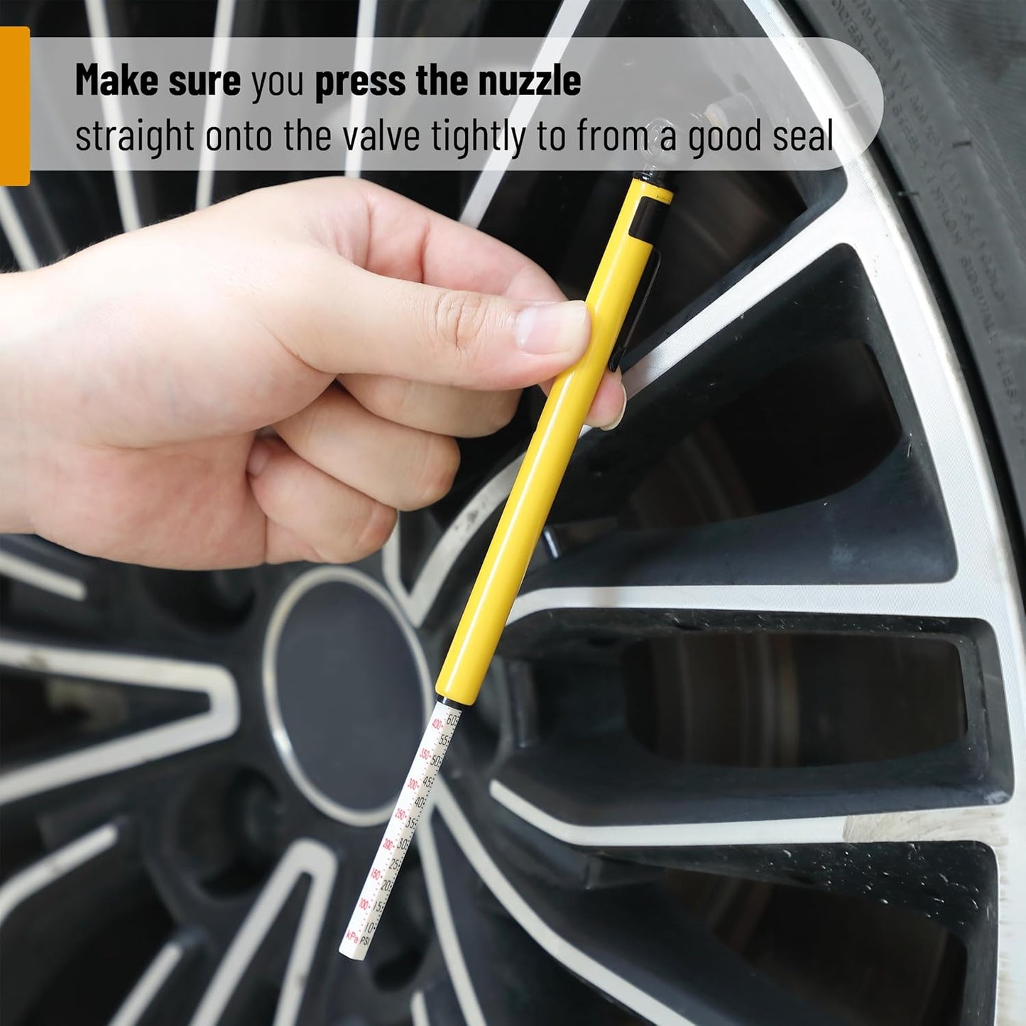 UNCO Pencil Tire Gauge, 2 Pack, 10-75 PSI, Car Tire Air Gauge