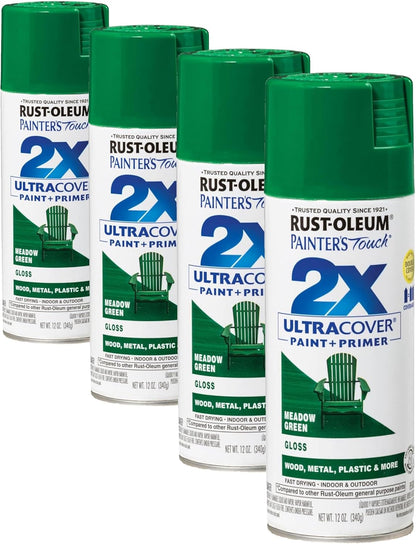 Rust-Oleum 334029 Painter's Touch 2X Ultra Cover Spray Paint, 12 oz, Gloss Clear - Colors E