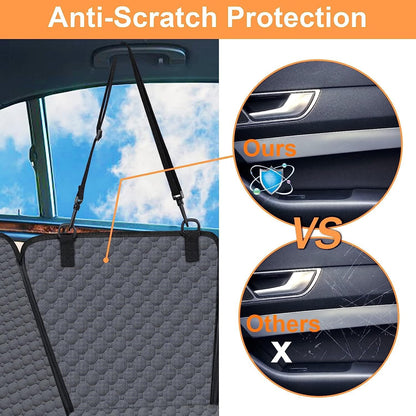 Mancro Dog Car Seat Cover for Back Seat, 2026 Upgraded 600D Heavy Duty Waterproof & Scratch-Resistant Dog Hammock for Car, Back Seat Pet Cover for Dogs with Sedan, Trucks and SUVs, Standard, Black