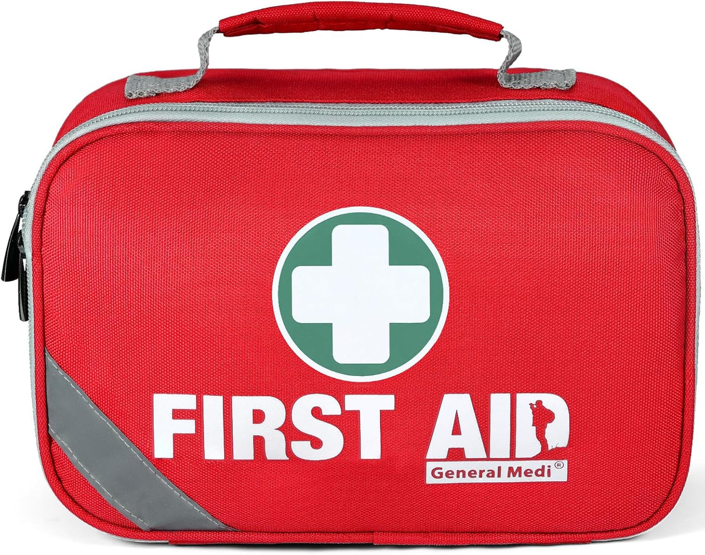 General Medi 2-in-1 First Aid Kit (215 Piece Set) + 43 Piece Mini First Aid Kit -Includes Ice(Cold) Pack, Moleskin Pad and Emergency Blanket for Travel, Home, Office, Car, Workplace
