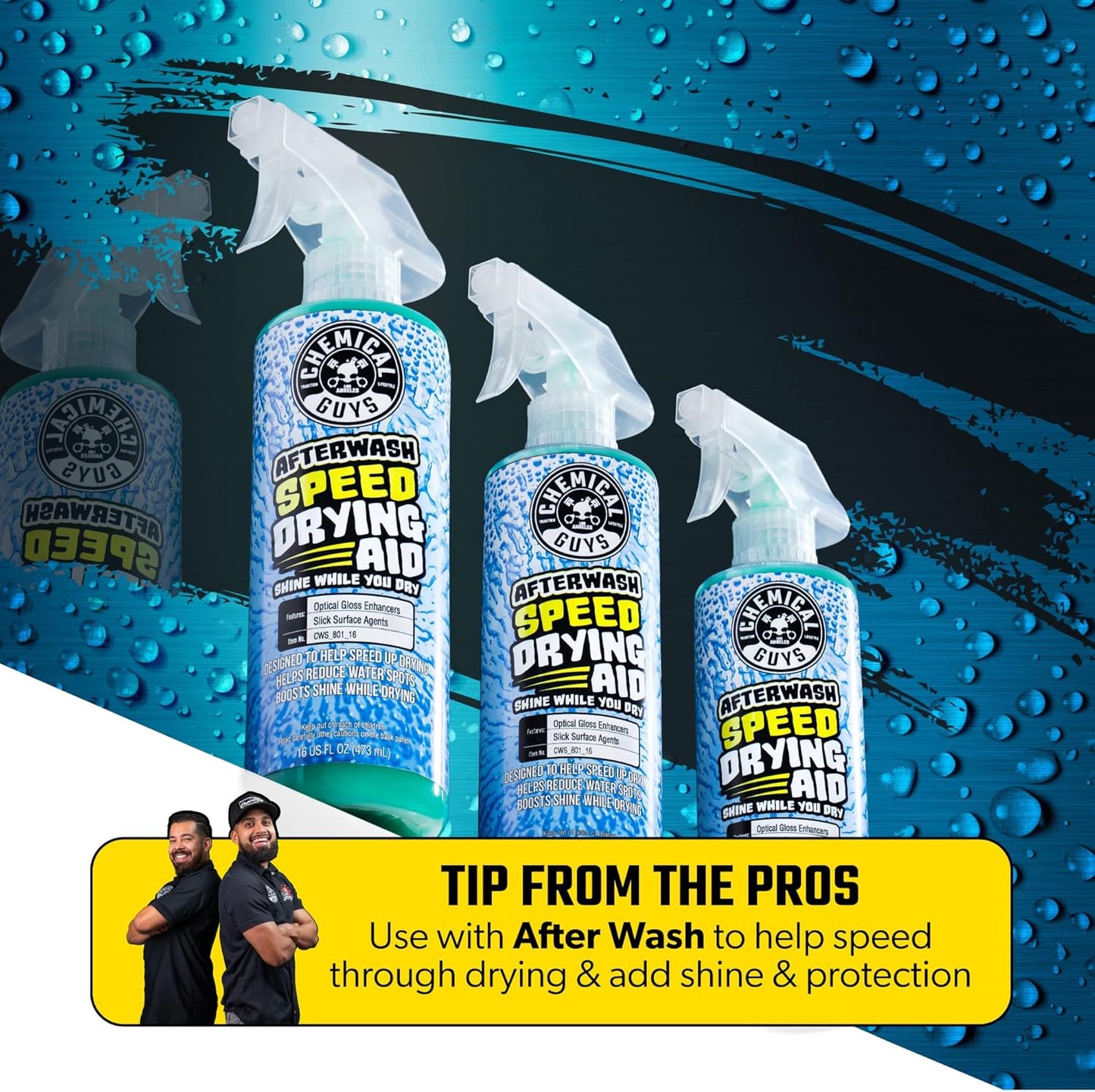 Chemical Guys CWS_801 After Wash Sprayable Gloss Boosting Car Wash Drying Aid (Helps Reduce Water Spots), 128 fl oz (1 Gallon)