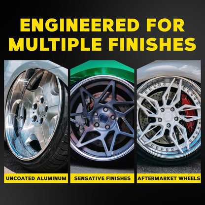 Meguiar's Hot Rims Aluminum Wheel Cleaner, Deep Foaming Rim Cleaner Spray Formulated to Effectively Clean Uncoated Polished Aluminum, Anodized, and Powder-Coated Wheels, 24 Oz