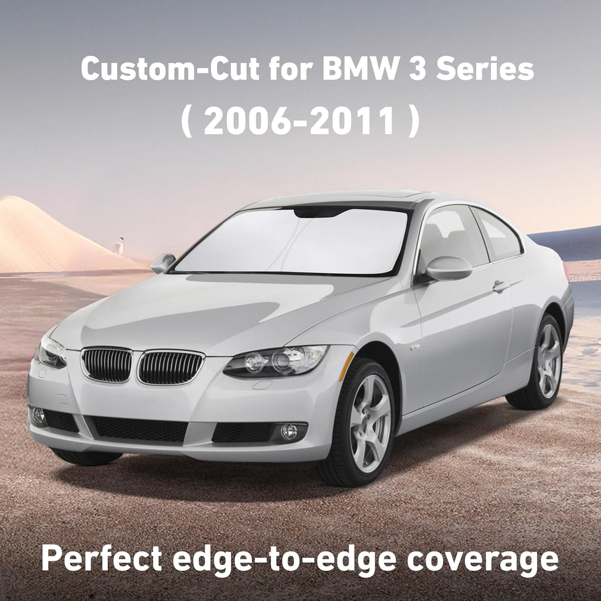 EcoNour Car Windshield Sun Shade | 2025 Upgraded Innovative No-Light-Pass Technology for Maximum Coverage | Foldable Sun Shade Keeps Your Vehicle Cool | Must-Have Car Accessories | Small (59" x 29") - Colors M