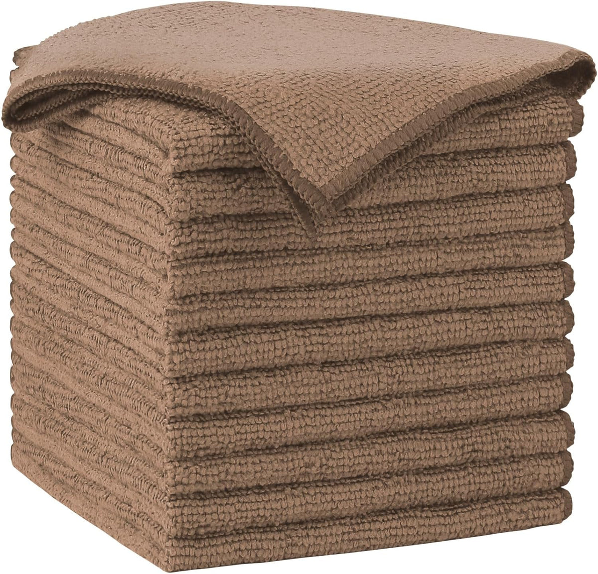 AIDEA Microfiber Cleaning Cloth-12PK, Soft Microfiber Towels for Cars, Absorbent Cleaning Rags, Lint-Free Streak-Free Wash Cloths for House, Kitchen, Window(12in.x12in), Black