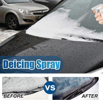 De - Icer for Car Windshield Defroster, Window Snow Spray, Deicing Spray, Melting Spray, Deicer for Car Windshield, Winter Car Essentials, Fast Ice & Snow Melting Spray 60ml (2pcs)