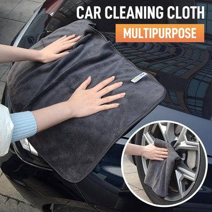SINLAND Microfiber Car Drying Towels Ultra Absorbent,No Streaks,Scratches, or Water Spots,Wash Cleaning Auto Detailing Towels 380gsm 16inch x 24inch 6 Pack Grey