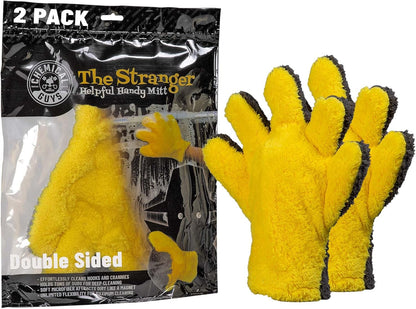 Chemical Guys MIC510 The Stranger Helpful Handy Car Wash Mitt - Yellow, Microfiber Towels for Detailing, Holds Tons of Soapy Suds, Flexible - Perfect for Car Cleaning