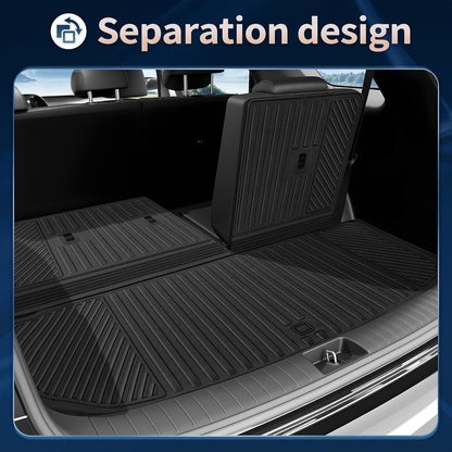 2026 Palisade Floor Mats Only Hybrid 7-Seat All Weather TPE Cargo Mat with Backrest Mat for Hyundai Palisade Accessories 2026 SEL/SEL Premium/Limited/Calligraphy