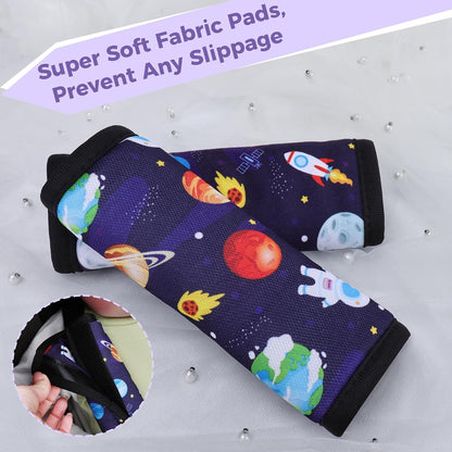 COOLBEBE Car Seat Straps Shoulder Pads for Baby Kids, Super Soft Seat Belt Covers for All Car Seats/Pushchair/Stroller/High Chair
