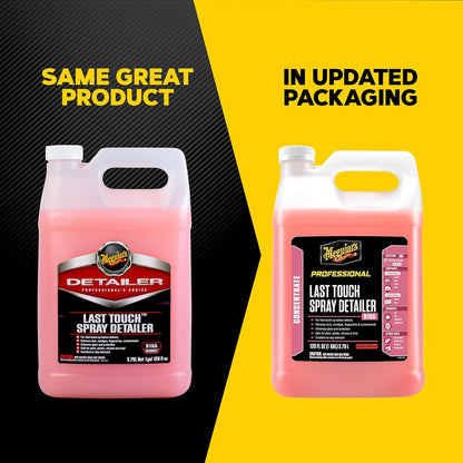 Meguiar's D15501 Last Touch Spray Detailer, Great for Use as Clay Lubricant, creates a Showroom Shine, Removes Dust, Smudges, Fingerprints and More, Versatile Use and Enhances Protection, 1 Gallon