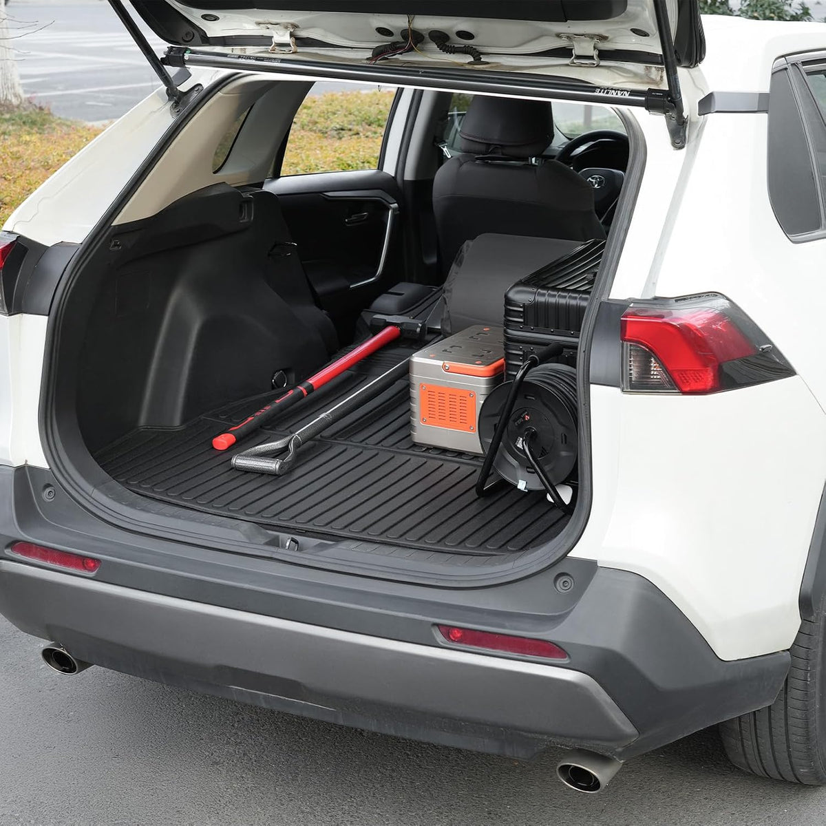 Floor Mats for Toyota Sienna 2021-2026, All Weather Floor Mats Lower Trunk Cargo Liner Accessories, Full Coverage Set (Fit 8-Seat with Spare Tire)