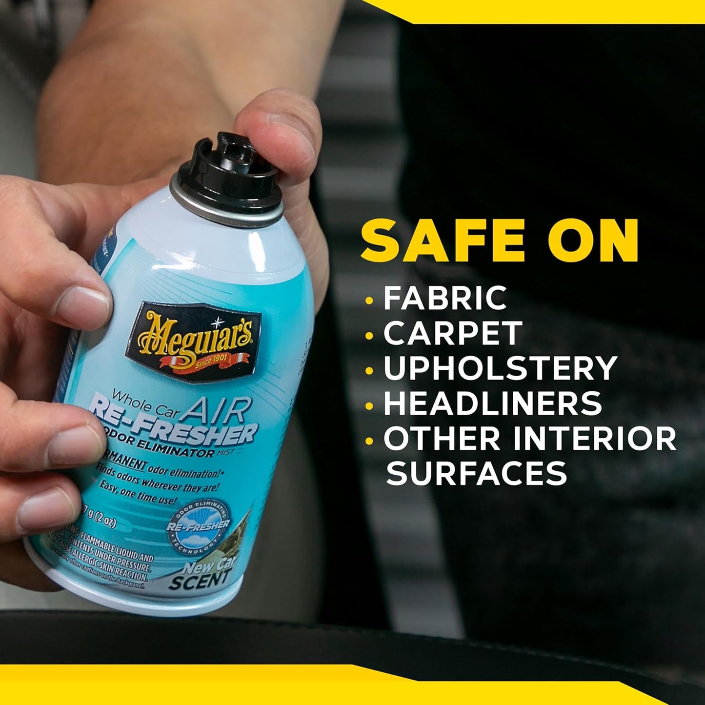 Meguiar’s Whole Car Air Refresher Odor Eliminator, Summer Breeze, 2 Oz— Car Air Freshener For Commuters, Detailers; Mist Refreshes Cabin For Sedan, Suv, Truck, Van