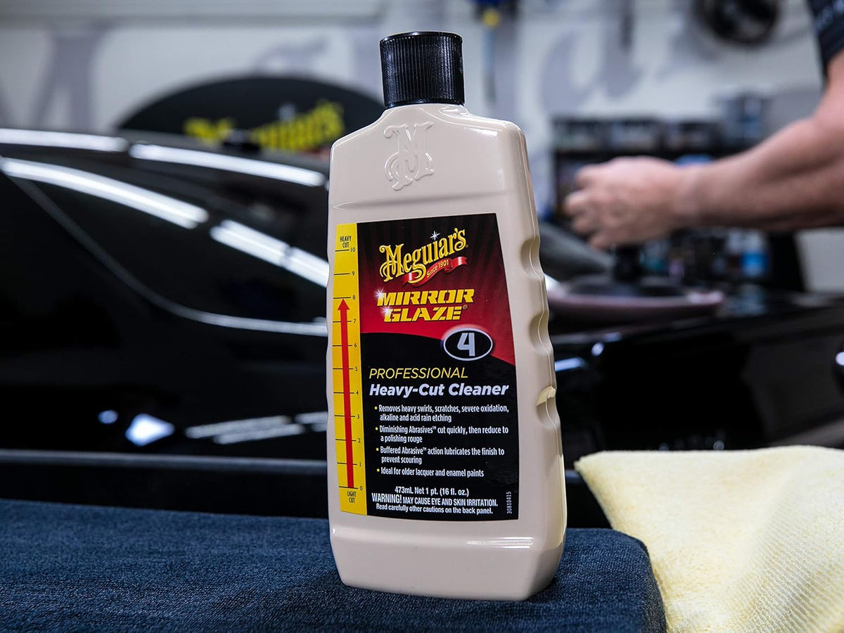 Meguiar’s Professional Swirl Remover 2.0, Polishing Compound, Car Scratch and Swirl Remover that Restores Shine and Gloss, Use On Exterior Paint and Clear Coat By Hand Or Machine - 16 Oz Bottle