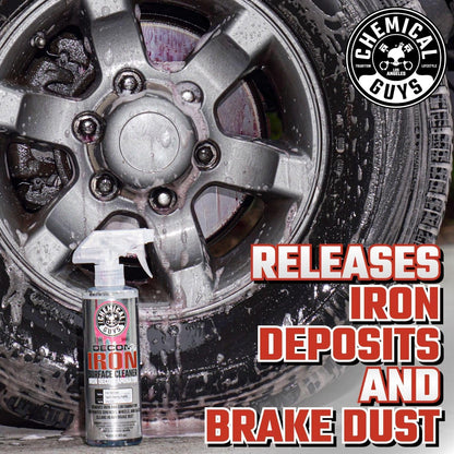 Chemical Guys Decon Pro Iron Remover and Wheel Cleaner – Professional Strength Fallout Remover, Brakes, Calipers, Exterior, Wheel and Tire Cleaner – Dissolves Brake Dust & Dirt, 16 oz