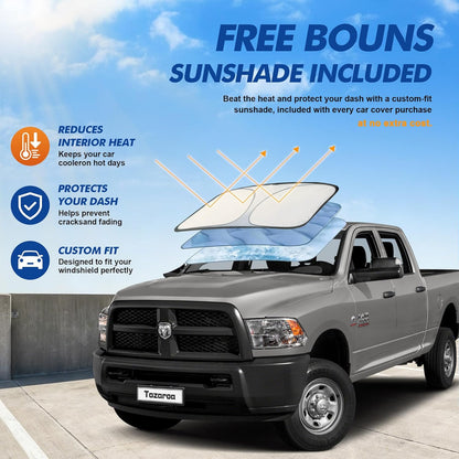 Car Cover Waterproof All-Weather,Heavy-Duty Outdoor Full Exterior Automobiles Sedan/Coupe (Length 186-193 inch) with Windshield Sun Shade Universal Fit Toyota Camry, Tesla Model 3, Accord etc