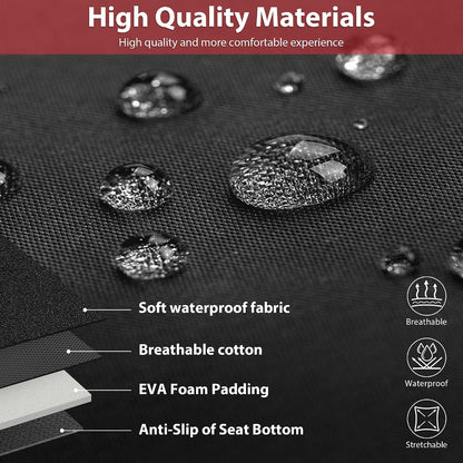 CAR PASS Waterproof Car Seat Covers Front Seats Only with 5mm Composite EVA, Neoprene Car Seat Cover with Separate Headrest Cover, Quick Setup Universal Fit for Car SUV Trucks,Airbag Compatible（Gray