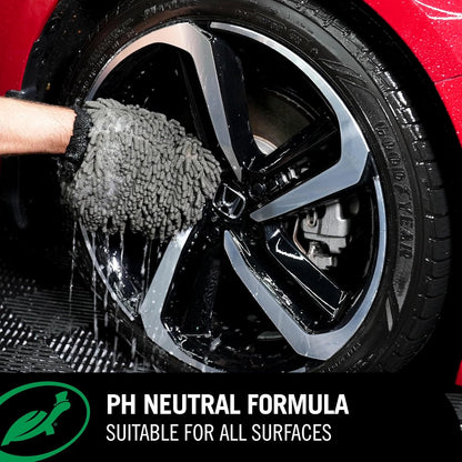 Turtle Wax Hybrid Solutions Ceramic Car Wash and Wax, Gentle pH Neutral Car Cleaner with Extreme Water Beading Paint Protection, High Gloss Spot-Free, Car Wax Shine, Fruity Scent, 48 oz (Pack of 2)