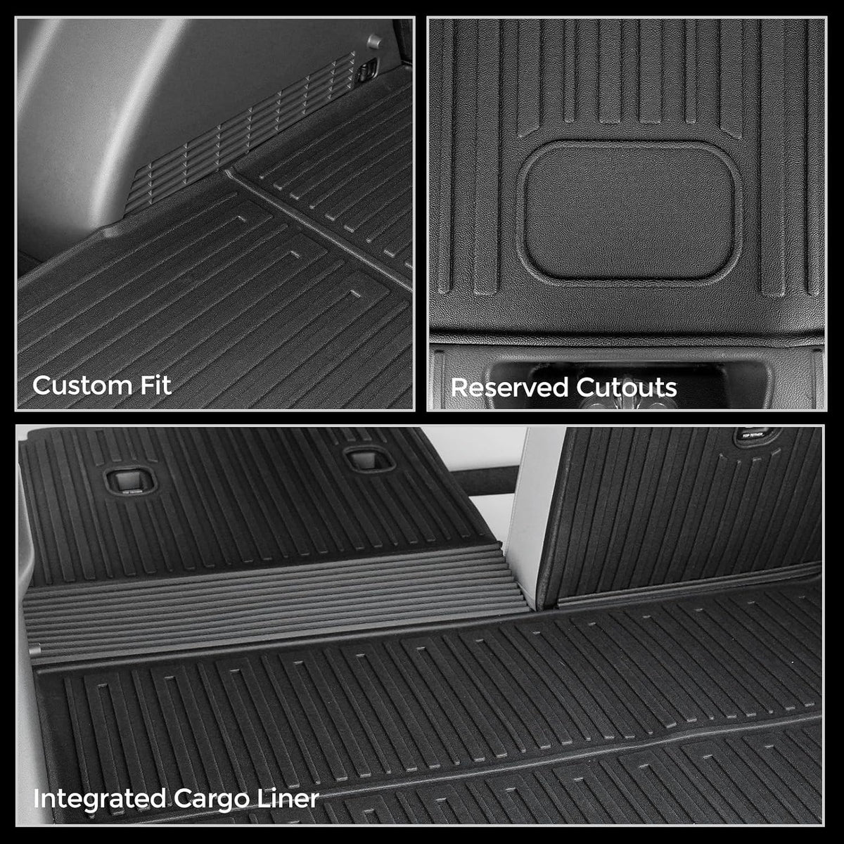 Floor Mats for Hyundai Elantra Gas 2021-2026, All Weather Floor Mats Trunk Cargo Liner and Door Sill Guards Accessories, Full Coverage Set (Not fit Hybrid Models)