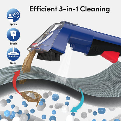 WECLEAN C5 Portable Carpet Cleaner Upholstery Deep Cleaner, Deep Cleaning for Carpet,Car Couch, with Deep Cleaning Solution,Blackpink