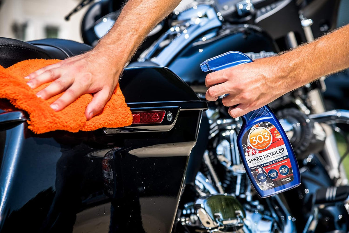 303 Products Speed Detailer - For All Exterior Automotive Surfaces - Instantly Shines And Protects Paint - Cleans Between Washes - UV Protection, 16 fl. oz. (30216CSR) Packaging May Vary