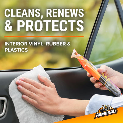 Armor All Car Protectant Wipes, Interior Car Wipes with UV Protection Against Cracking and Fading, 60 Wipes