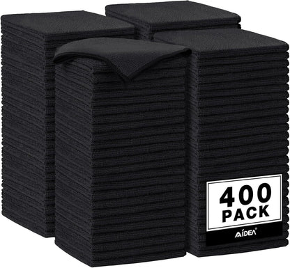 AIDEA Microfiber Cleaning Cloth, 50PK, Microfiber Towels for Cars, Premium Wash Cloths, Dusting Cloth Cleaning Rags, Absorbent Towels for SUVs, House, Kitchen, Window, Cleaning Supplies12×12"