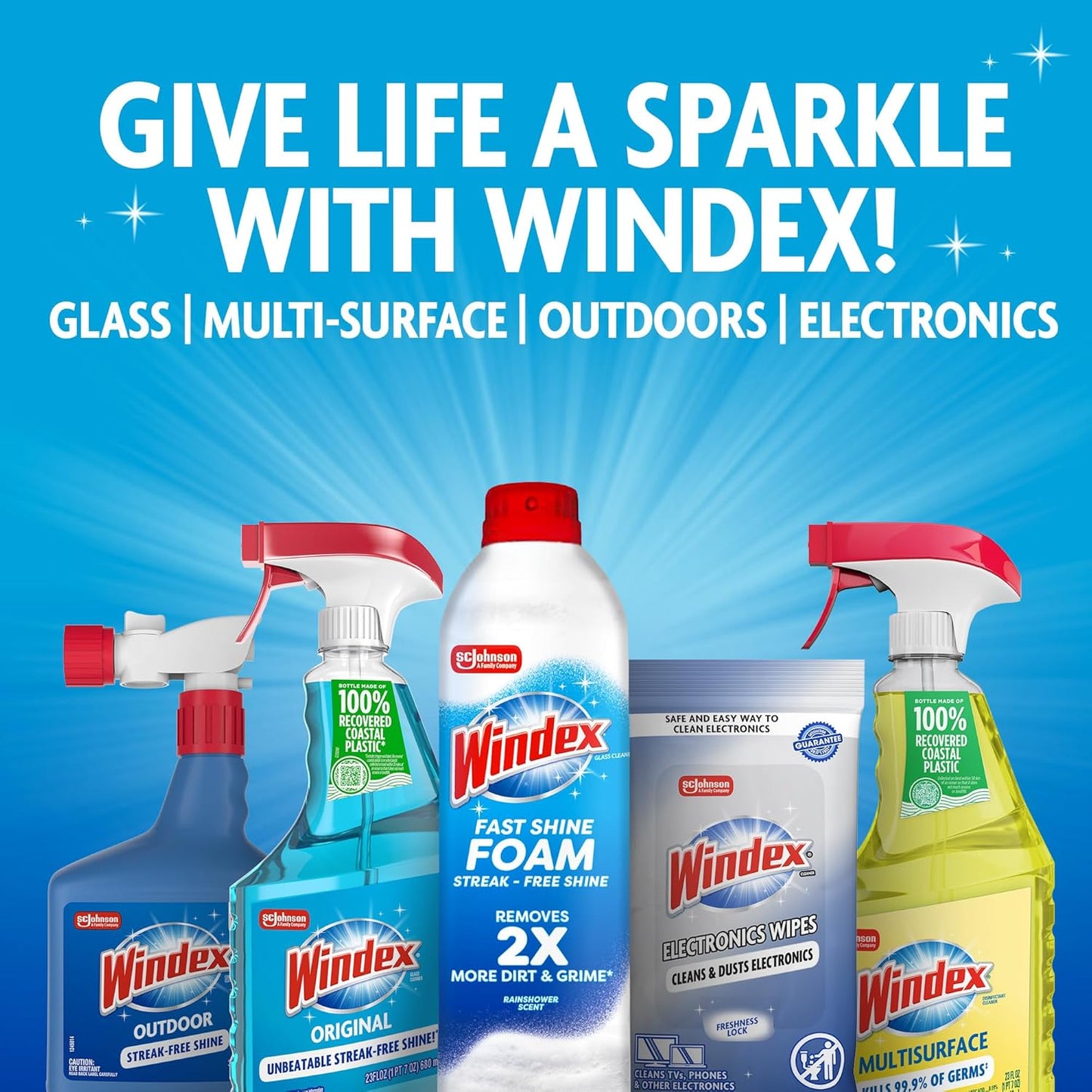 Windex Electronic Cleaning Wipes, Pre-Moistened Screen Wipes for TVs, Phones, and Other Electronics, Resealable for a Freshness Lock, 25 Count