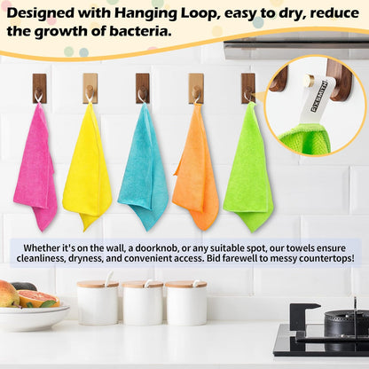 FIXSMITH Microfiber Cleaning Cloth - Pack of 50, Microfiber Towels for Cars 16 x 12 in, Highly Absorbent Cleaning Rags, Lint-Free, Streak-Free Cleaning Cloths for Car Kitchen Home Office