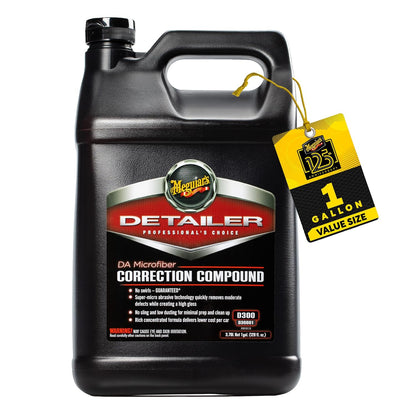 Meguiar's DA Microfiber Correction Compound D30032 - Pro Car Scratch Remover, for Use with a DA Polisher and Microfiber Cutting Disc, Remove Swirls, Scratches, Water Spots, and Oxidation, 32 Oz