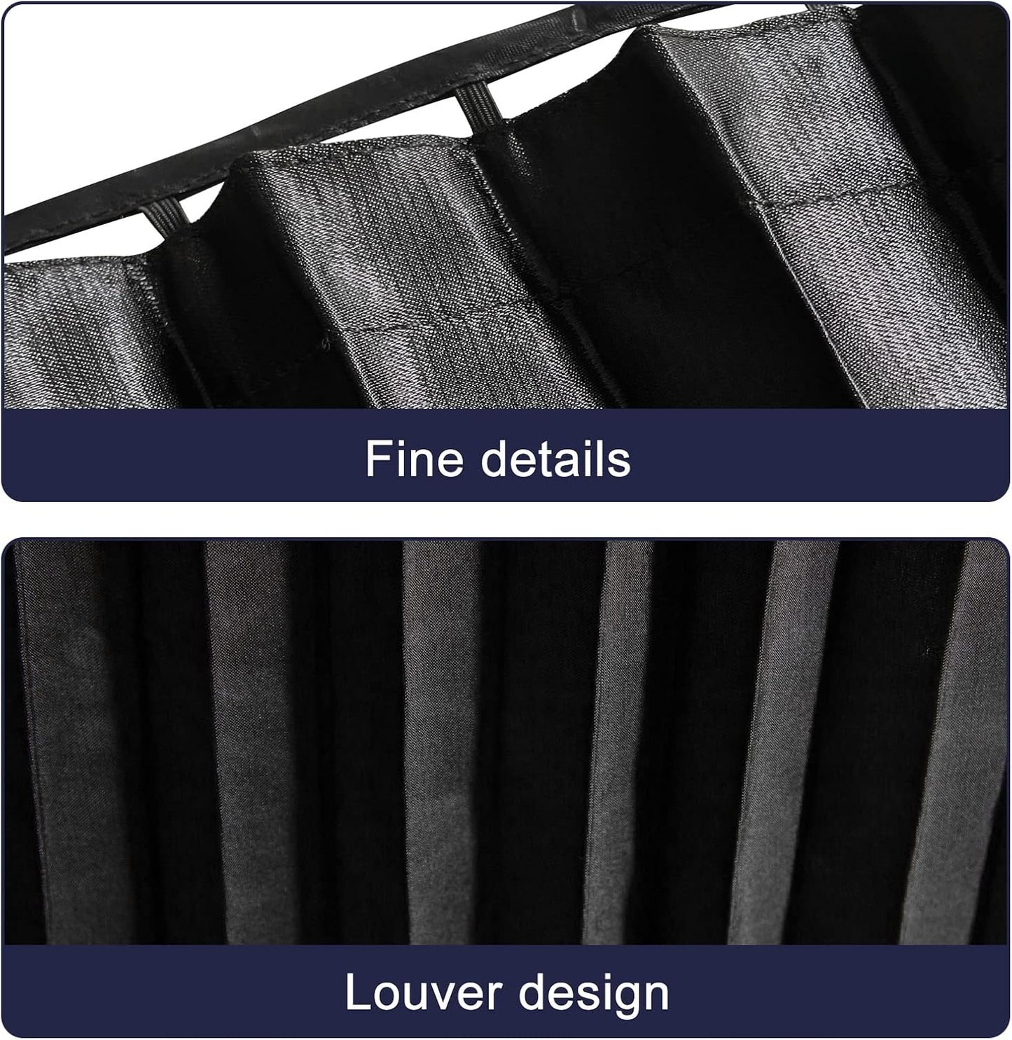 ZATOOTO Suede Car Window Shades 4PCS - Car Window Covers for Ultimate Privacy, UV Protection, and Heat Insulation, Side Window Sun Shade Perfect for Camping, Travel, Baby Safety, and Daily Use