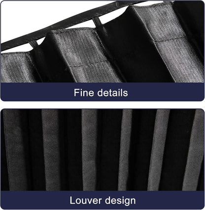 ZATOOTO Suede Car Window Shades 4PCS - Car Window Covers for Ultimate Privacy, UV Protection, and Heat Insulation, Side Window Sun Shade Perfect for Camping, Travel, Baby Safety, and Daily Use