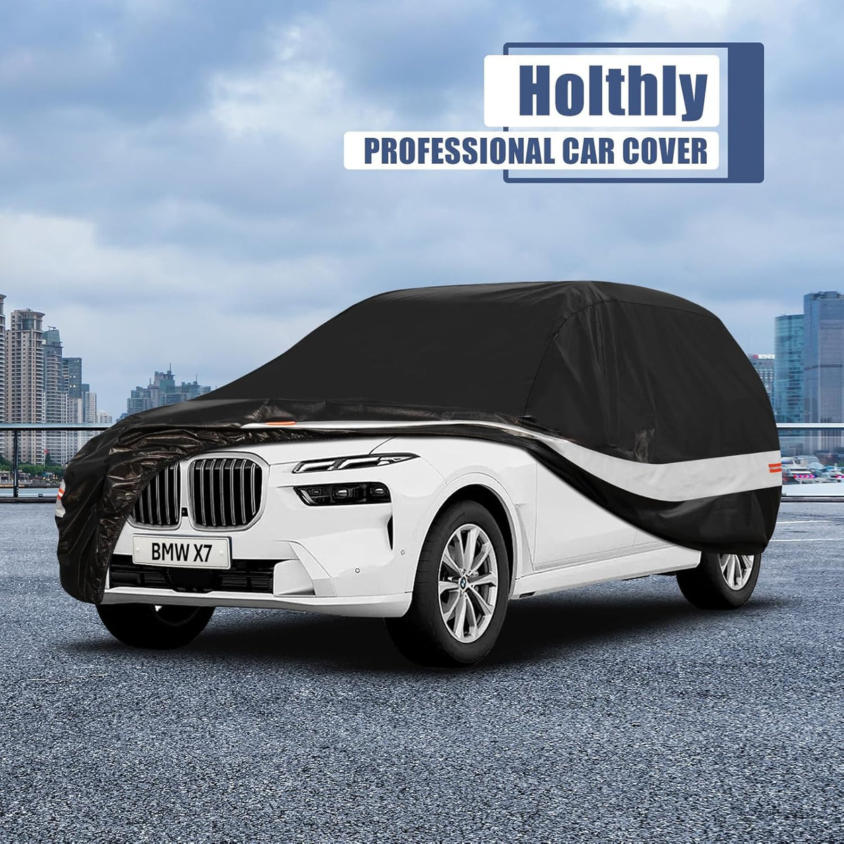 10 Layers Car Cover Custom Fit for Mercedes Benz C Class C250 C300 C43 C63 (1993-2026), Waterproof All Weather for Automobiles, Outdoor Full Cover Sun Dust Rain Protection with Cotton. Black - Colors B
