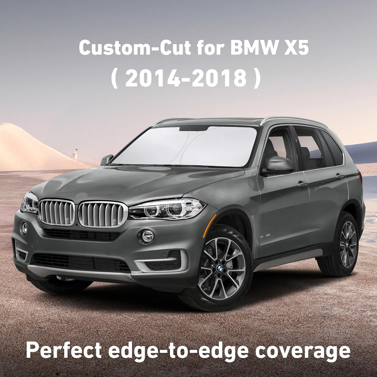 EcoNour Car Windshield Sun Shade | 2025 Upgraded Innovative No-Light-Pass Technology for Maximum Coverage | Foldable Sun Shade Keeps Your Vehicle Cool | Must-Have Car Accessories | Small (59" x 29") - Colors B