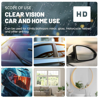 6.76Oz Windshield Water Repellent, Rain Repellent for Car Windshield, Anti Fog for Car wndshield, Clear Visibility Suitable for Rain and Fog Protection Car Windows, Rearview Mirrors, Glasses, Helmets
