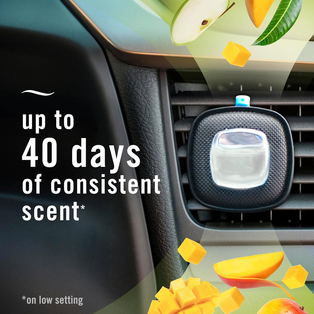 Febreze Car Air Freshener, Odor-Fighting Automotive Vent Clip, Scented Car Accessories, Long Lasting for Strong Odors, Hawaiian Aloha Scent, 4 Count