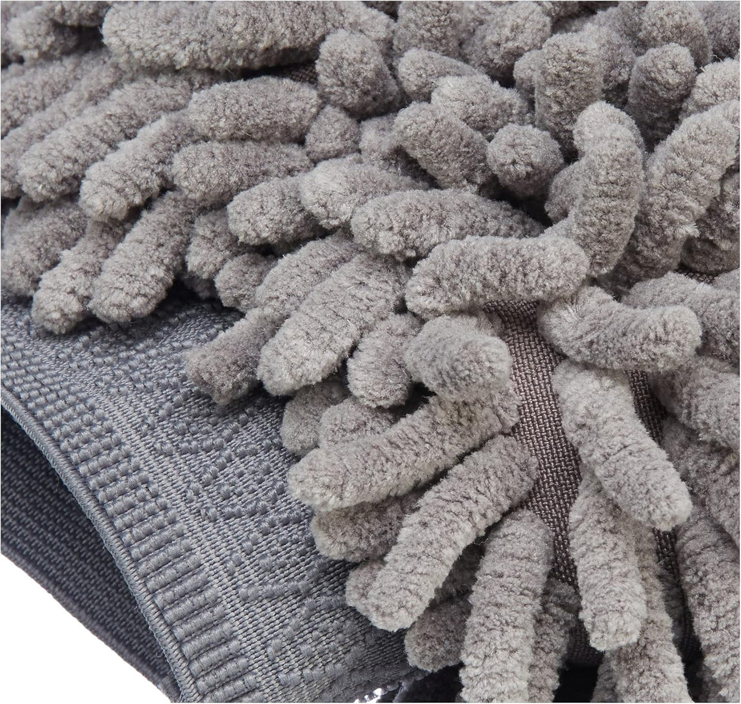 Amazon Basics Absorbent Microfiber Car Wash Drying Mitts, 2 Pack, Gray, 10.44" L x 9.06" W