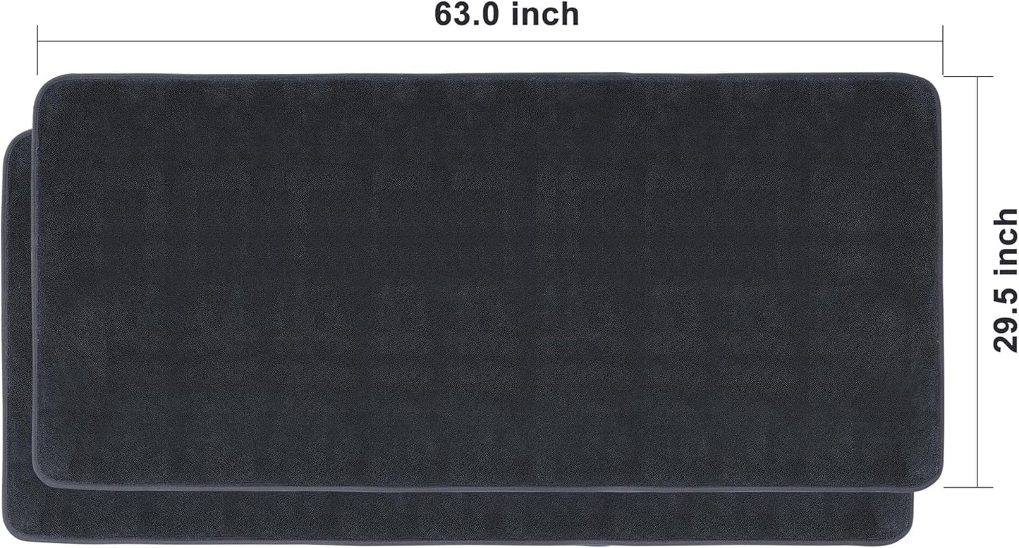 JOYMOOP Microfiber Towels for Cars, 2 Pack 35.4" x 23.6" Car Drying Towel, Dark Gray Reusable Car Towel, Quick Drying Car Microfiber Cleaning Cloth for RVs, SUVs, Trucks