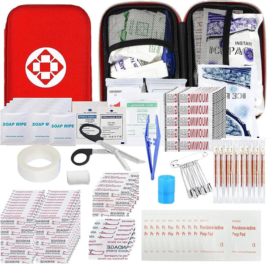 Car First Aid Kits 275Pcs Survival Gear Home Travel Size Small Emergency Kit Tactical Hiking EVA Camping Essentials Backpack Sports Office Boat Urgent Accident