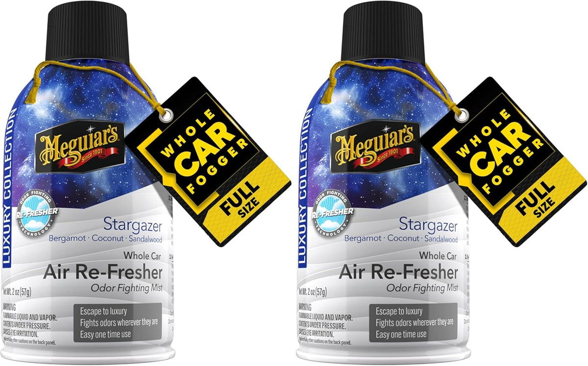 Meguiar’s Whole Car Air Refresher Odor Eliminator, Summer Breeze, 2 Oz— Car Air Freshener For Commuters, Detailers; Mist Refreshes Cabin For Sedan, Suv, Truck, Van