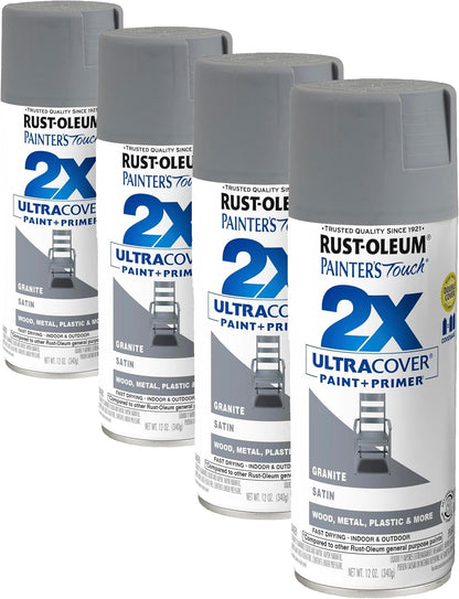 Rust-Oleum 334029 Painter's Touch 2X Ultra Cover Spray Paint, 12 oz, Gloss Clear - Colors C
