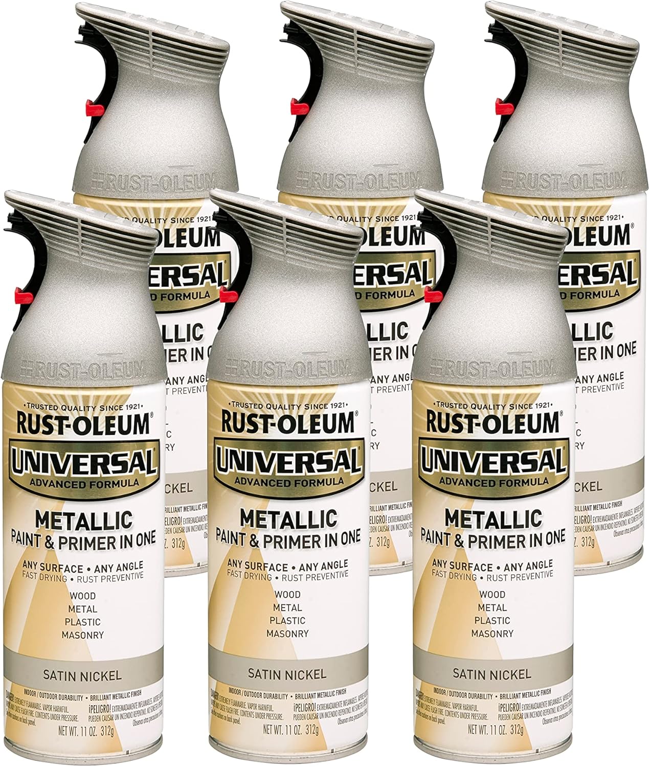 Rust-Oleum 302151 Universal All Surface Clear Topcoat Spray, 11 oz, Dead Flat Clear - Colors B