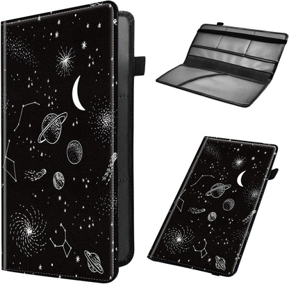 Car Registration and Insurance Holder, Leather Car Glove Box Organizer, Cool Car Accessories for ID, Driver's License Cards & Essential Document, business cards, Men&Women, Retro Audio Cassette