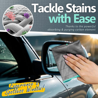 Airlab Microfiber Towels for Cars Wash Drying Thick Plush Cleaning Cloth Auto Detailing Super Absorbent for Interior & Exterior Lint Free, Streak Free, 16" X 16", 800 GSM, Pack of 4