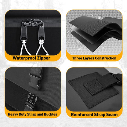 WILDROAD Car Roof Bag Rooftop Cargo Carrier, 21 Cubic Feet Waterproof Roof Luggage Cargo Carrier Bag with Anti-Slip Mat for All Cars Vehicles SUV with/Without Rack (21 Cubic Feet)