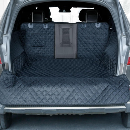 PETICON SUV Cargo Liner for Dogs, Waterproof Trunk Cover for SUVs with Bumper Flap Protector, Scratchproof Durable 600D Oxford Fabric, Non-Slip, Machine Washable