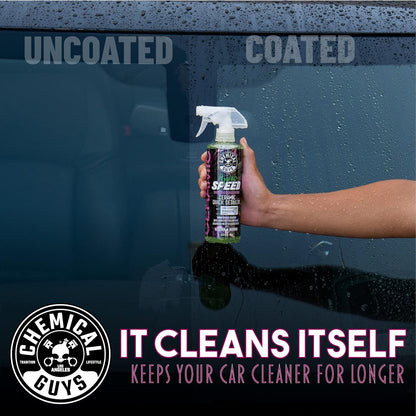 Chemical Guys HydroSpeed Ceramic Quick Detailer Spray - SiO2 Shine Car Detailer Spray for Cars, Trucks, SUVs, Motorcycles and RVs, Boosts Gloss, Hydrophobic Protection and Slickness, 128 oz