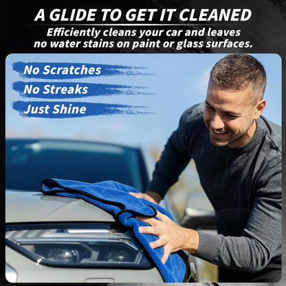 6PCS Microfiber Towels for Cars 36x25 Inch Microfiber Cleaning Cloths Bulk Soft Car Detailng Towel Cloths 450 GSM Detailing Buffing Quick Drying Towel Polishing Waxing Auto Detailing Towel Cloth