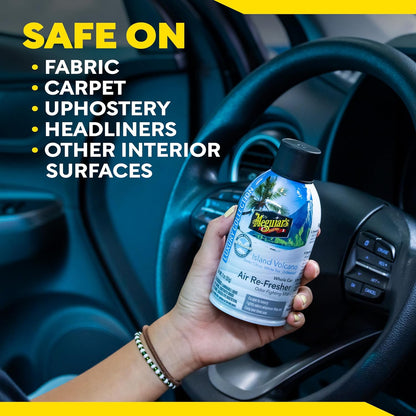 Meguiar’s Whole Car Air Refresher Odor Eliminator, Summer Breeze, 2 Oz— Car Air Freshener For Commuters, Detailers; Mist Refreshes Cabin For Sedan, Suv, Truck, Van