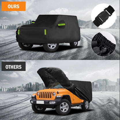 Car Cover Custom Fit for Toyota Corolla 2000-2025, Honda Civic 1991-2025, Waterproof All Weather Full Exterior Cover Rain Sun Protector Car Cover with Door Zipper